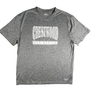 Everlast Crestwood Red Devils‎ T-Shirt Athletic Heather Gray Large